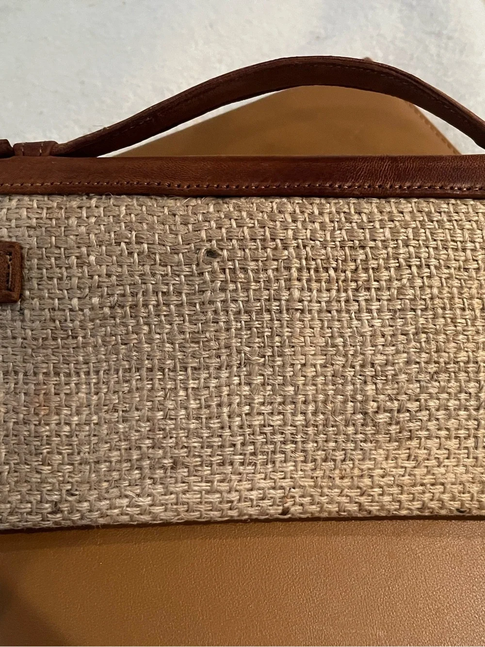 DLD Beach Panier Cuir top handle bag